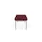Lesro Lenox Steel 3 Seat Bench, Wine/Mulberry (Red) Seat, Wine/Mulberry Back, 67 W 21 L 18.5 H LS3001 - alternate 2